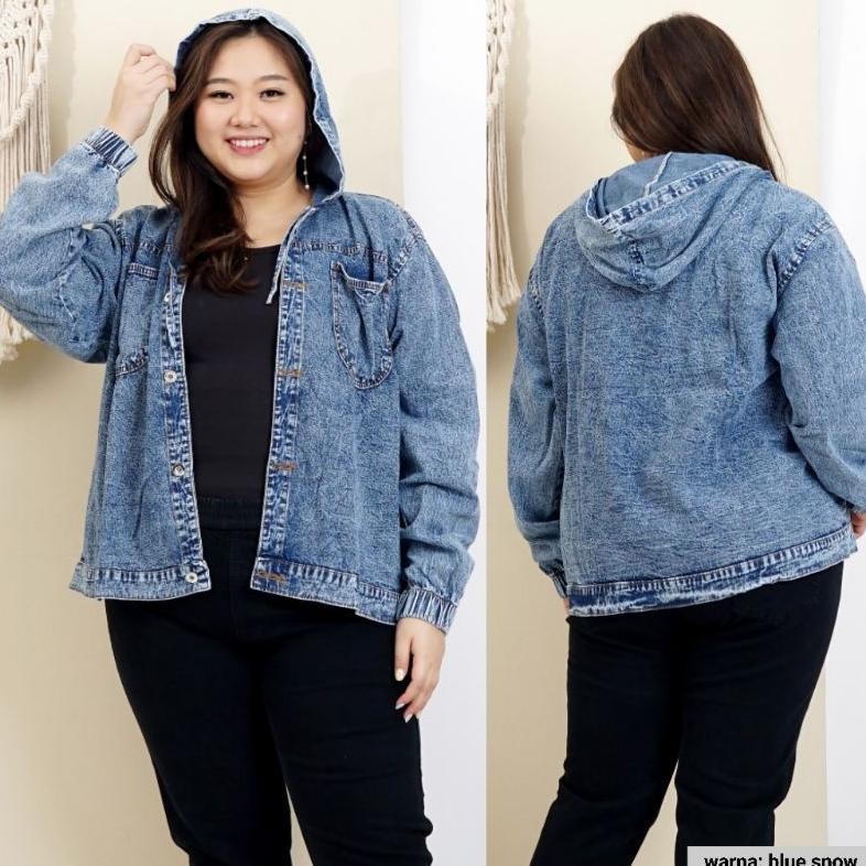 Viral Jaket Hoodie Jeans Denim Jumbo Nuka Ow42