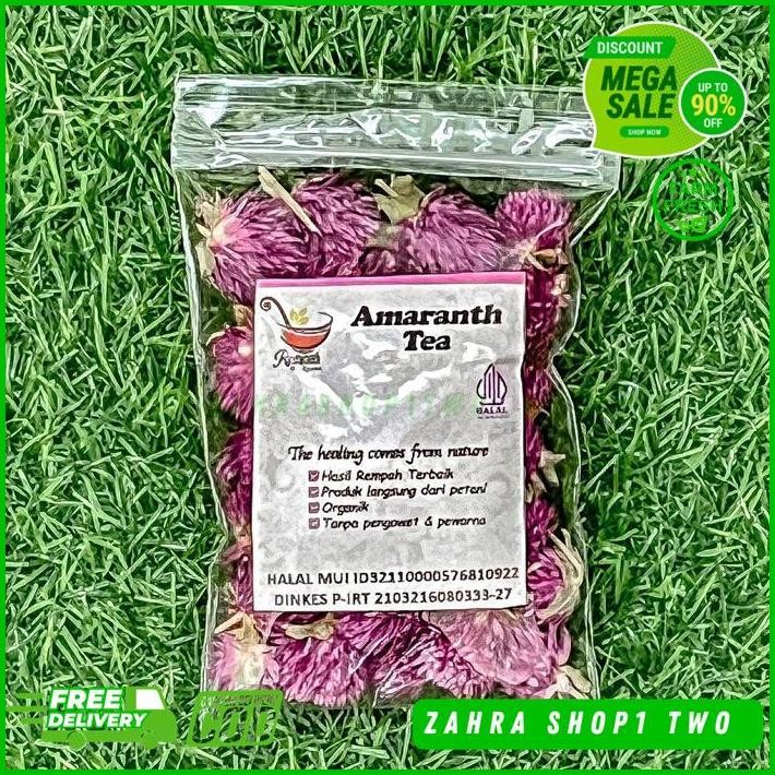 

GLOBE AMARANTH TEA - TEH BUNGA GLOBE AMARANTH KERING KUALITAS PRODUK TERBAIK