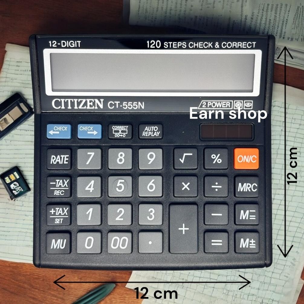 

Kalkulator Citizen CT-555N / CT 555 N / Tax Calculator / Mark Up Calculation
