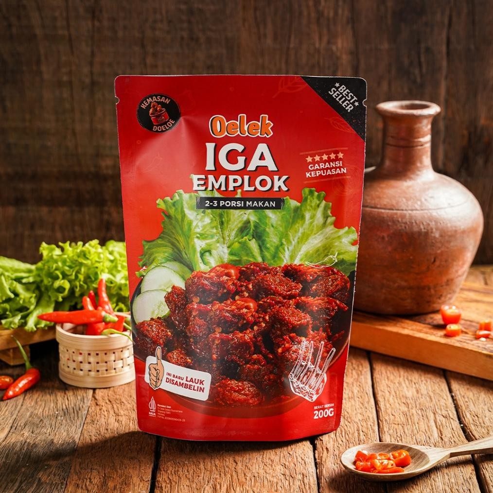 

Eelic Oelek Paket Bertiga Besar Iga Emplok Oelek - 3 Pack 200 Gram Iga Emplok / Iga Mercon / Iga Sambal / Oseng Iga Ba-34