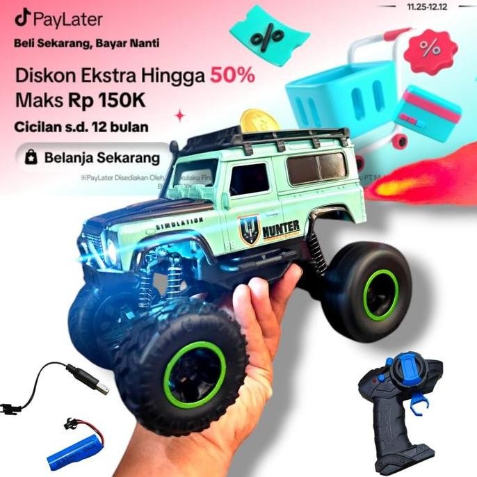 ANTI AIR DEFENDER DENGAN EFEK ASAP MOBIL REMOTE CONTROL OFFROAD