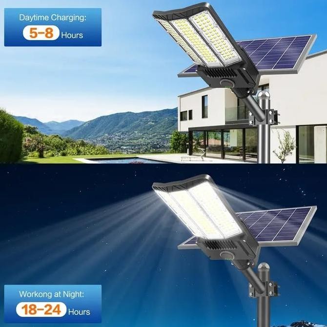 ready SNI5000W Proyek Teknik lampu jalan tenaga surya Aluminum shell IP68 Waterproof lampu tenaga su