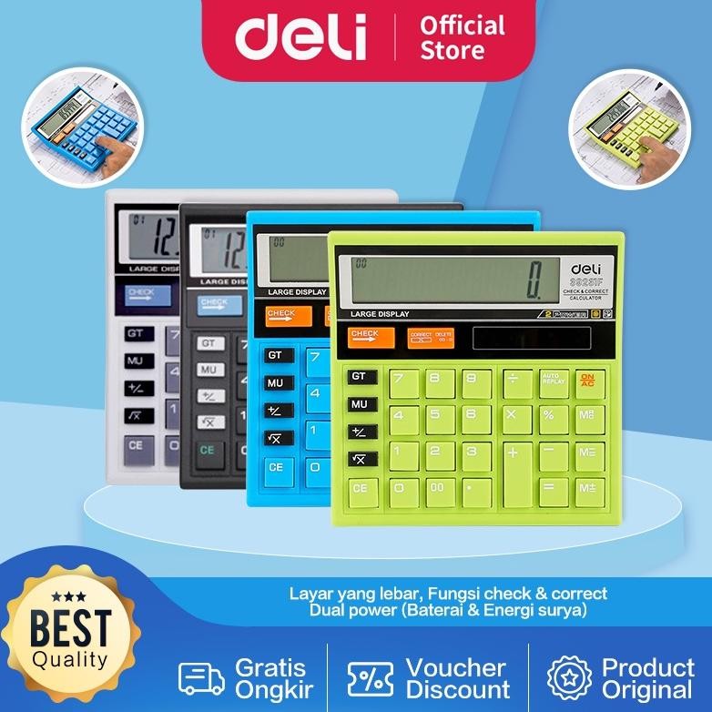 

Deli Kalkulator Desktop 12 Digit Desain unik garansi 3 tahun E39231F