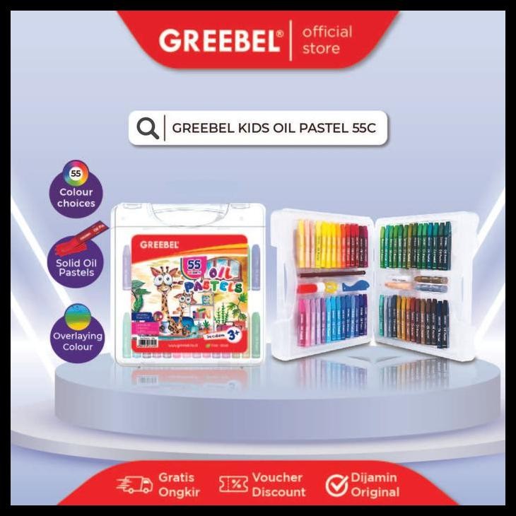 

Crayon Greebel 55 Warna / Oil Pastel Greebel 55 Warna Harga Promo