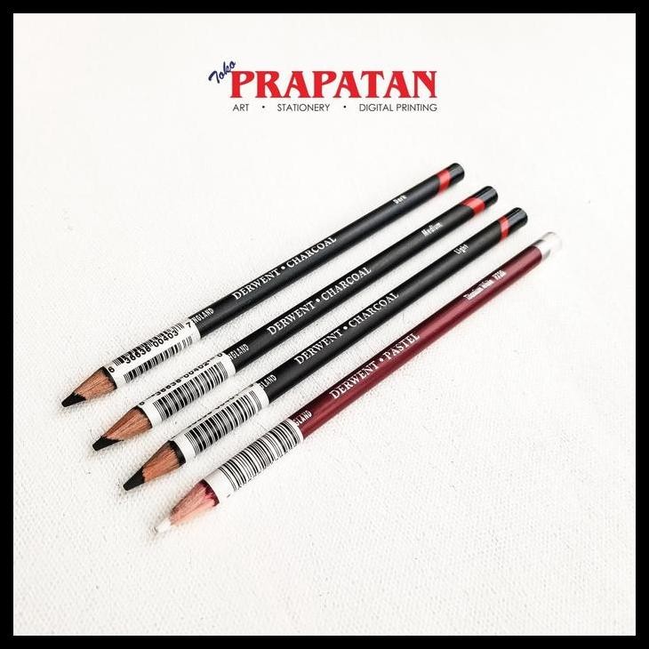 

Derwent Charcoal Pencil / Pensil Arang (Light, Medium, Dark) Best Seller