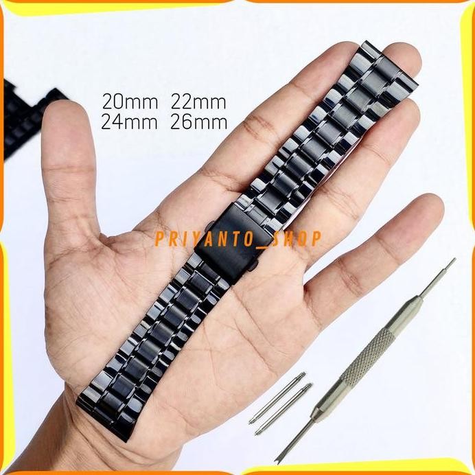 new  STRAP TALI JAM TANGAN RANTAI EXPEDITION 20MM 22MM 24MM 26MM BONUS PEN