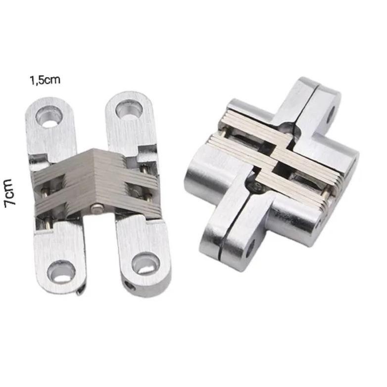 Engsel lipat tanam engsel pintu kayu 7cm stainlis invisible