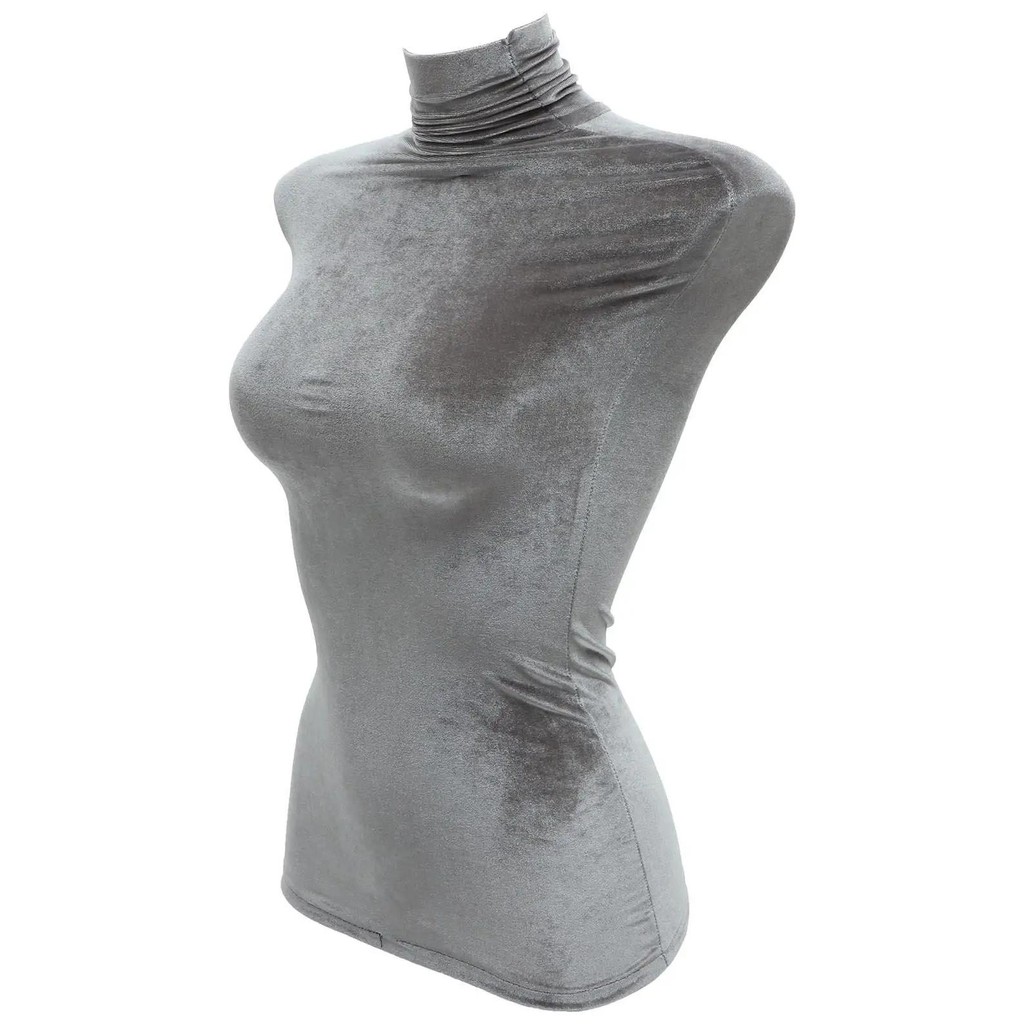 

Gray Velvet Female Mannequin Cloth Cover Prop Retail Store Display Velour Model Fabric Overlay Mannequins Crafts Sewing