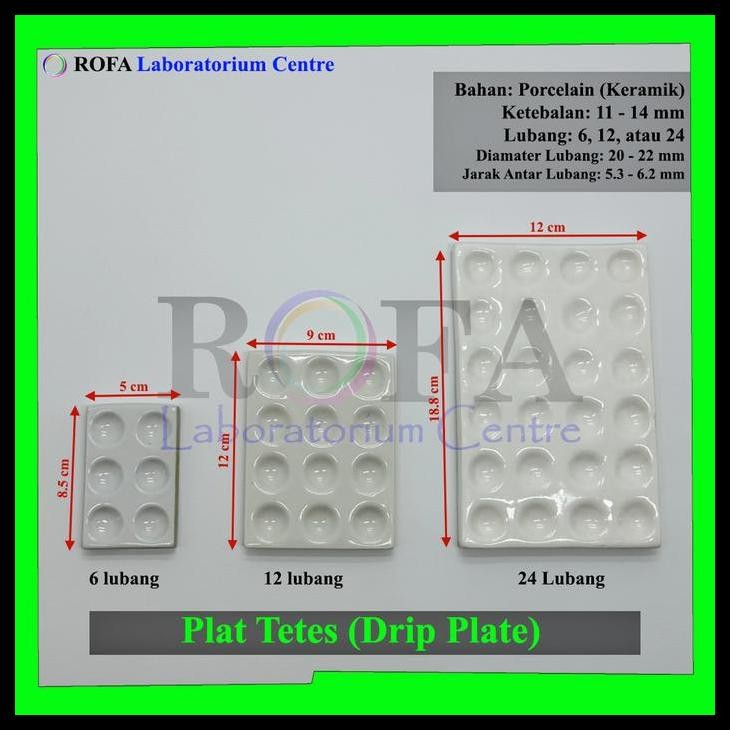 

Plat Tetes / Spot Plate / Drip Plate / Alat Sampel Larutan Harga Promo