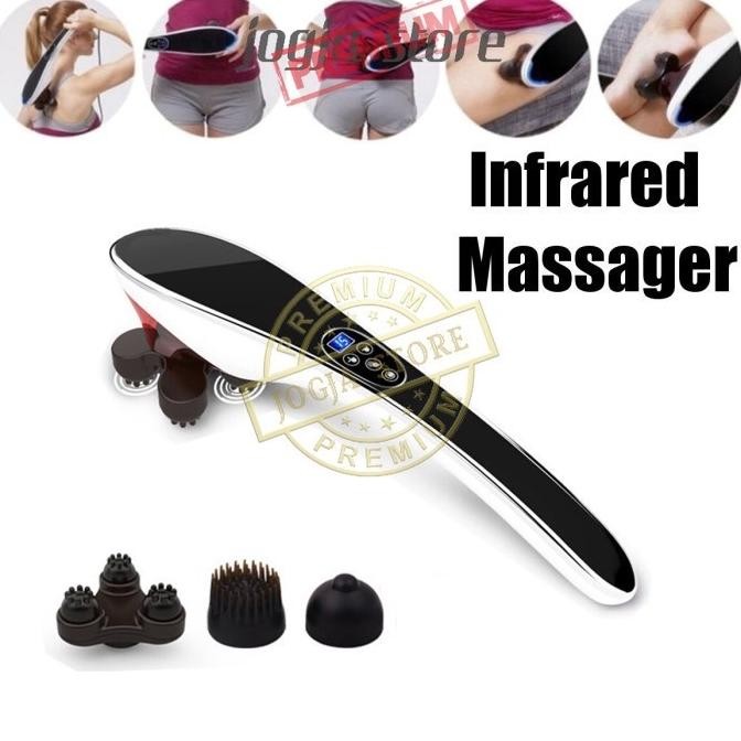 Alat Pijat Elektrik Pundak Punggung Pijat Getar Badan Shiatsu Infrared