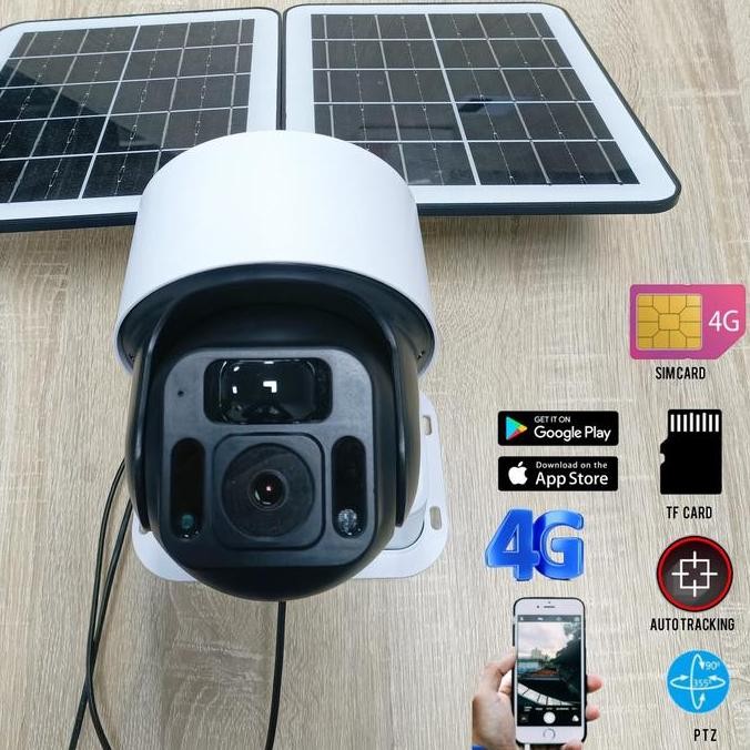 ready CCTV GSM 4G Solar Cell Kamera CCTV 2 Solar Panel 20000mAh Simcard