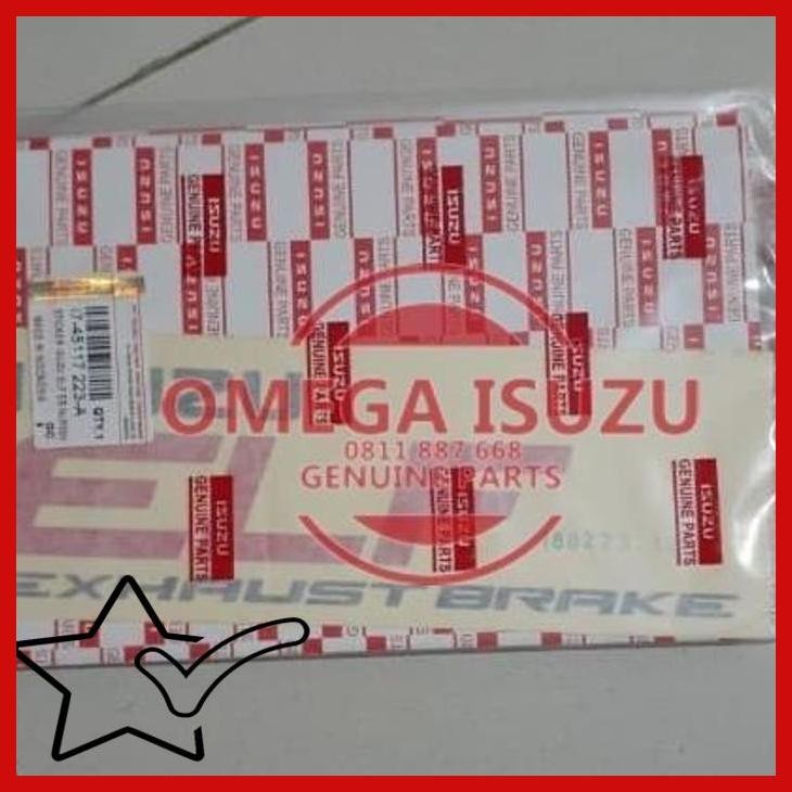[LBT] STICKER ISUZU ELF EXHAUST BRAKE