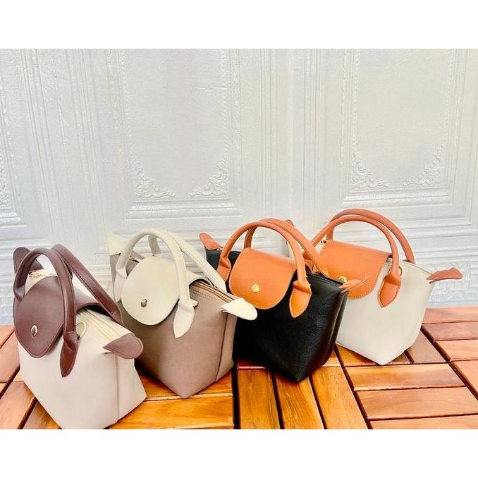 Irvanbagshop Tas Wanita Amira Kombinasi  (free Tali) Selempang  Kulit PU Polos tasselempang wanita