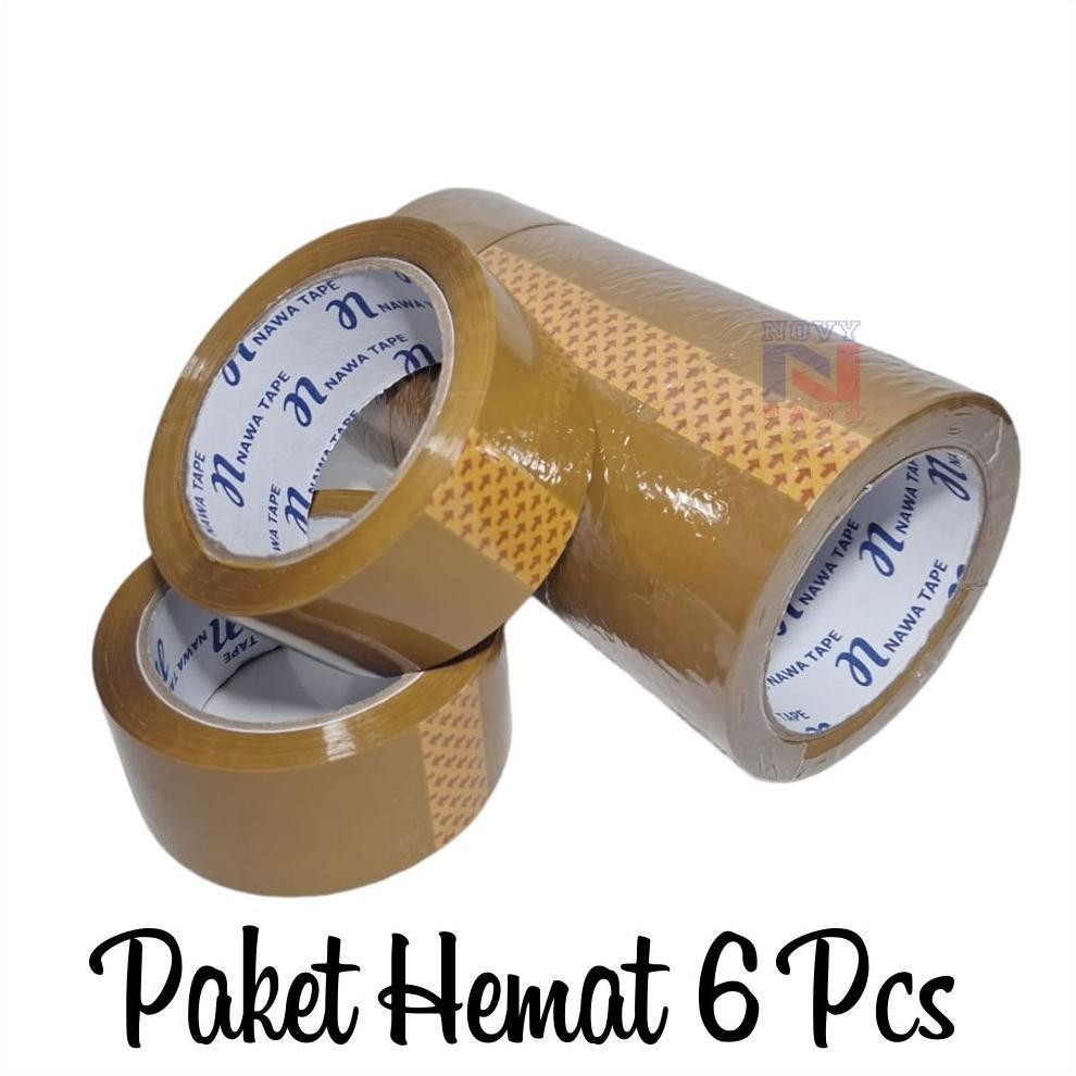 

JH8 PROMO HEMAT!!! HARGA 1 SLOP = 6 PCS/ROLL LAKBAN BENING & COKLAT 45mm X 100YARD, KUALITAS TERBAIK