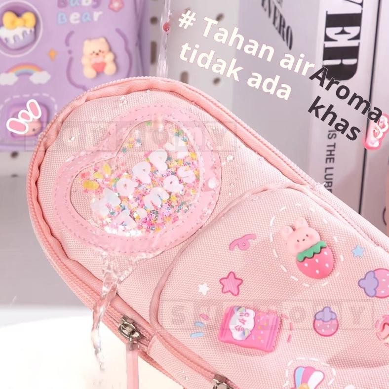 

JH8 kotak pensil aesthetic Tas PenaTempat Pencil Tas Pensil tempat alat tulis kapasitas besar