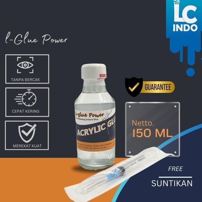 

JH8 lem acrylic super crystal glue / Lem khusus Bahan acrylic