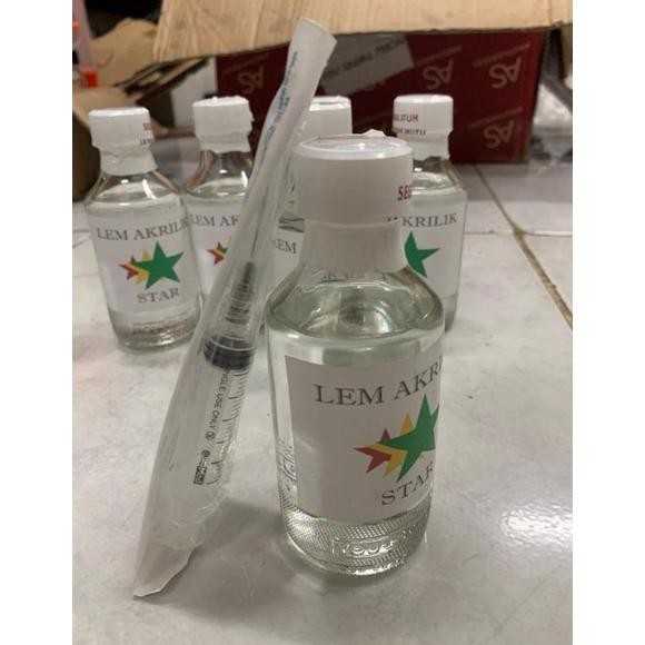 

JH8 Lem akrilik bening 150 ml / lem akrilik + bonus suntikan