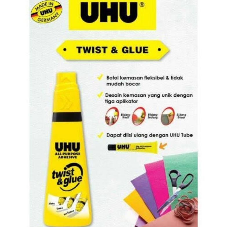 

JH8 Uhu Twist & Glue Lem All Purpose Lem Styrofoam