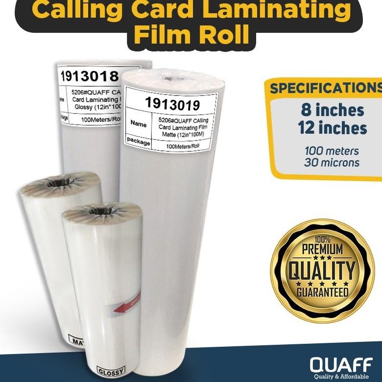 

JH8 Plastik Laminating Panas Roll QUAFF 30mic 32cm x 100m (Matte & Glossy) - Untuk Mesin Laminasi Panas