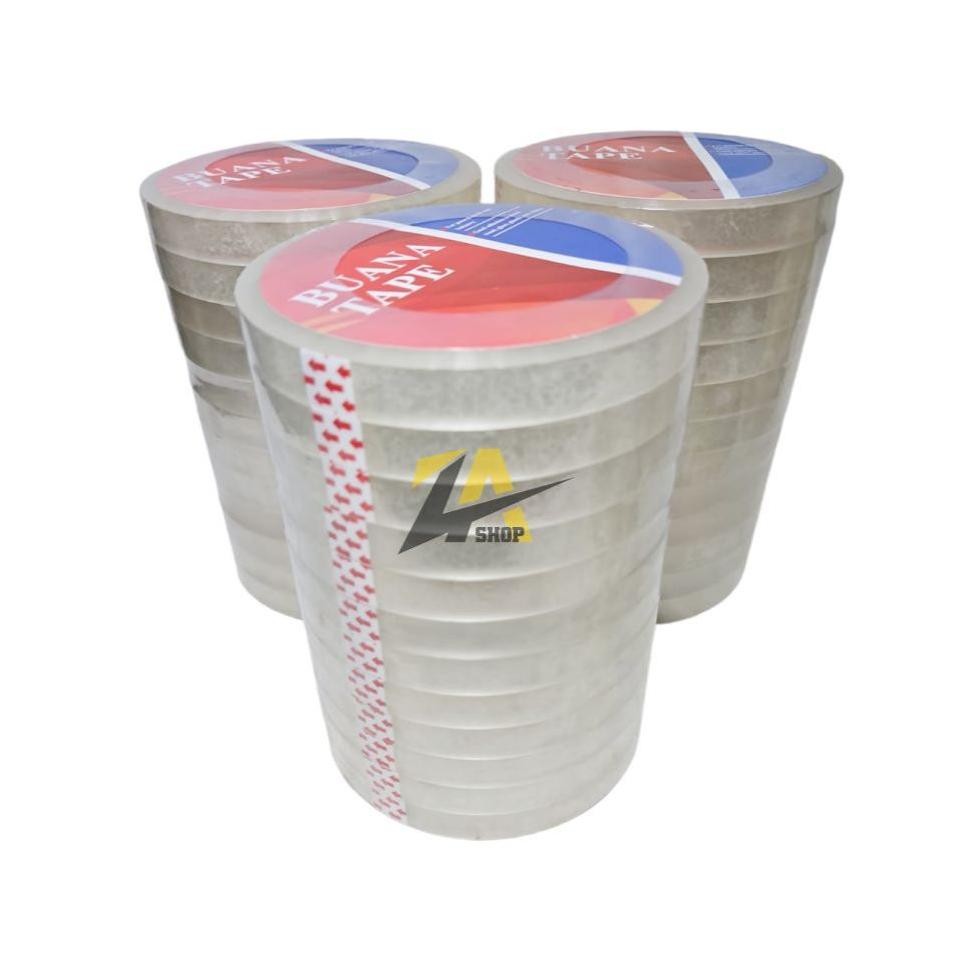 

JH8 LAKBAN KECIL BENING / SOLATIP / SELOTIP UKURAN 12mm & 24 mm panjang 100 yard