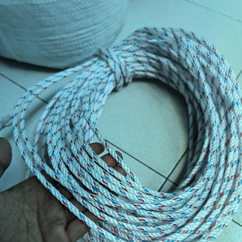 

JH8 TAMBANG PPD 5MM PANJANG 50METER/TALI TAMBANG TRUK/TALI PLASTIK/TAMBANG PENGIKAT BARANG