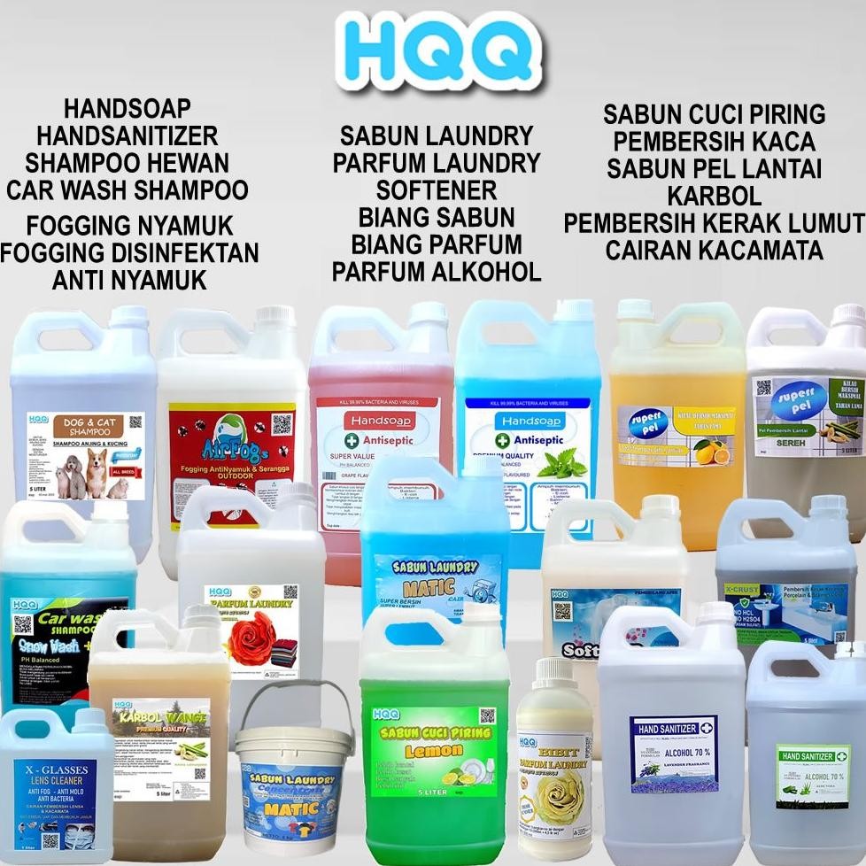 HJK BIBIT PARFUM LAUNDRY HQQ u/ 5 LITER . PEWANGI PAKAIAN Wangi Grade A+,Anti Bakteri . PARFUM MAWAR