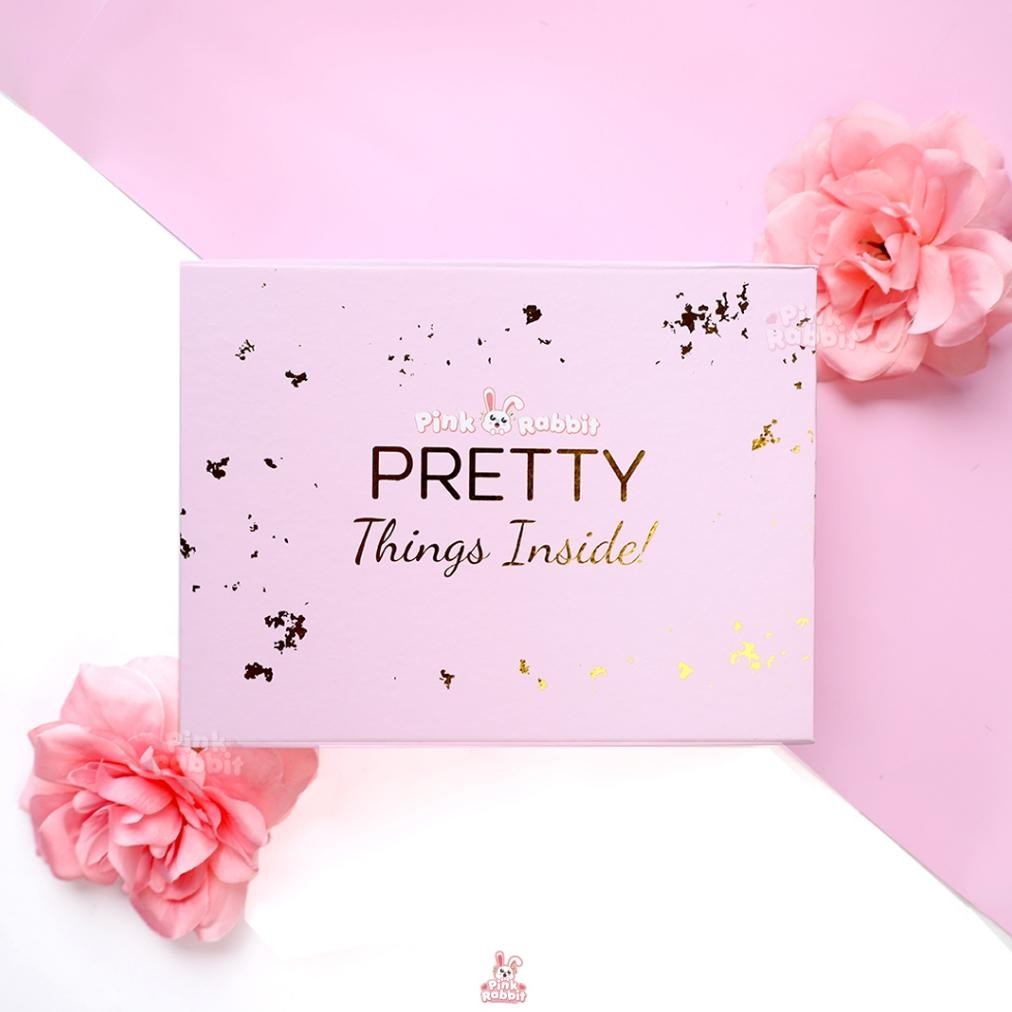 

MINDU Hampers Gift Box Pink Rabbit Lens | Kotak Tempat Kado Softlens