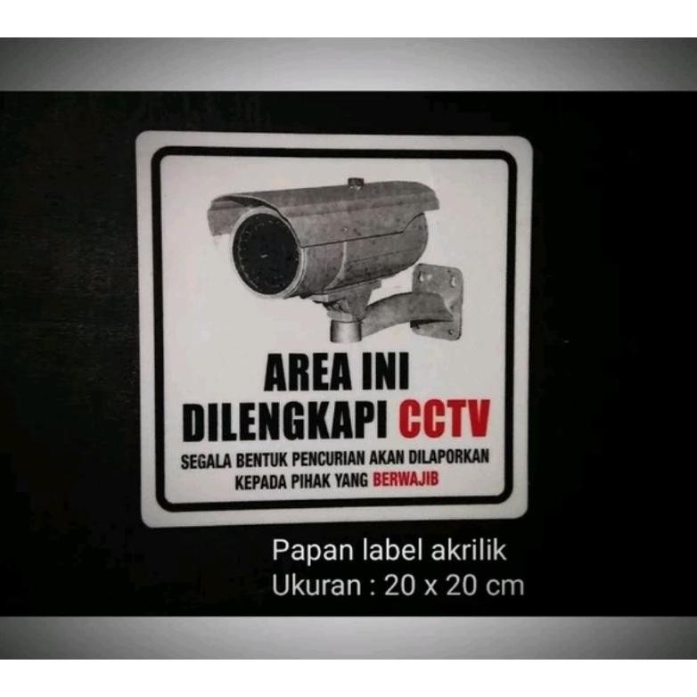 

JH8 Akrilik Sign label area ini di lengkapi cctv