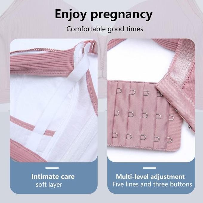 Push Up BH Menyusui Tanpa Kawat Tanpa Busa Kancing Depan Katun Bra 968 LA