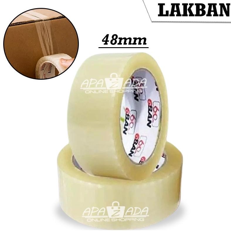 

JH8 Apazada - Lakban 6BAN Bening Dan Coklat Size 48mm x 90yard 6 Pcs / OPP Tape / Solatip Bening