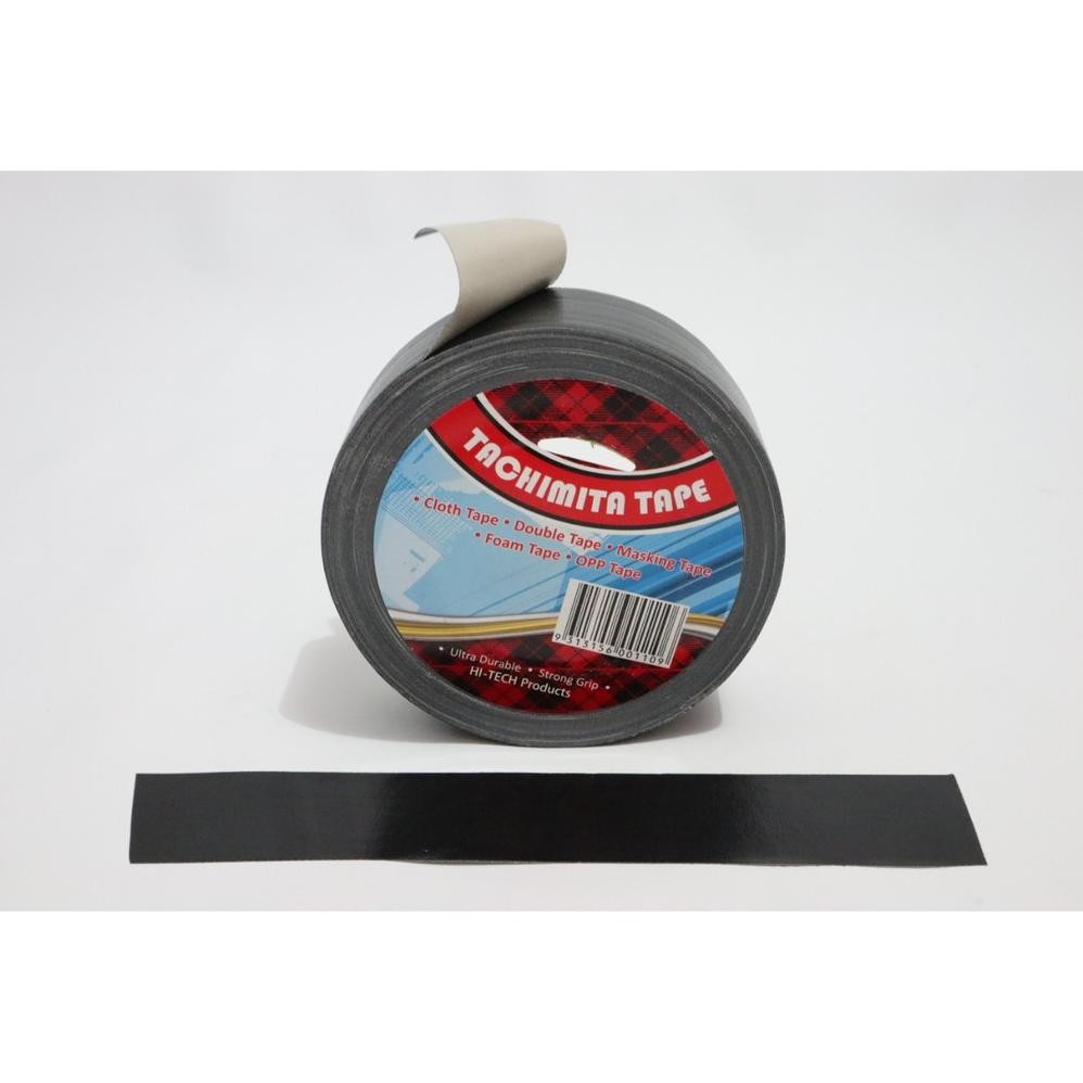 

JH8 CLOTH TAPE/LAKBAN KAIN WARNA HITAM TACHIMITA BERKUALITAS 2 INCH 40 M