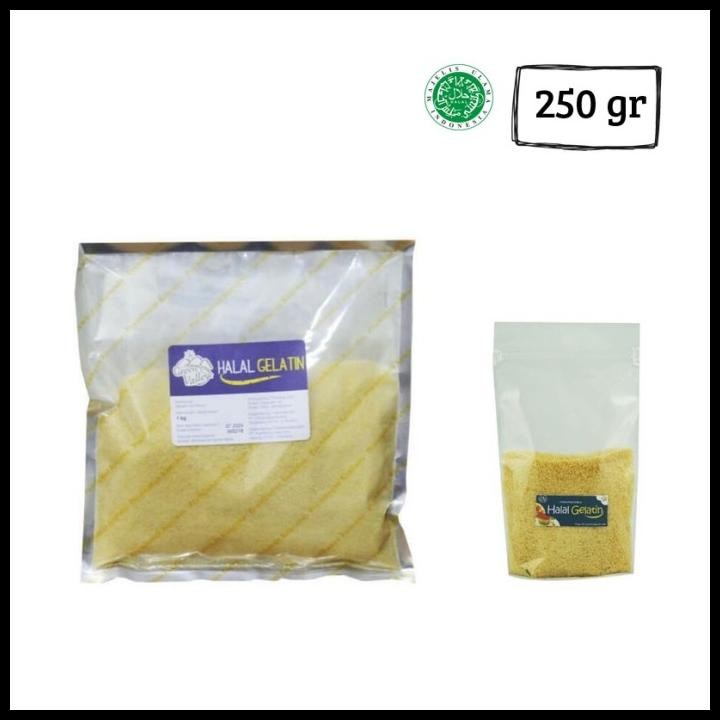 

Terlaris Gelatin powder/Gelatine powder HALAL [250 gr] Best Seller
