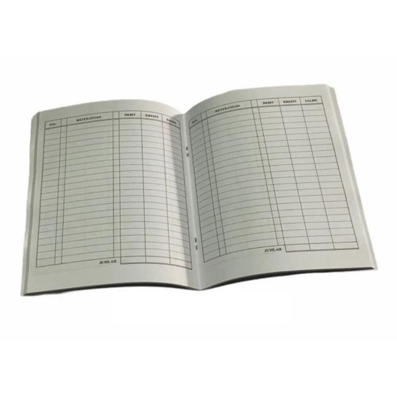 

JH8 ( 10 buku ) Buku Kas KNI Hitam Debit Credit Saldo Kwarto Quarto Kuarto ( 21 x 16 cm )
