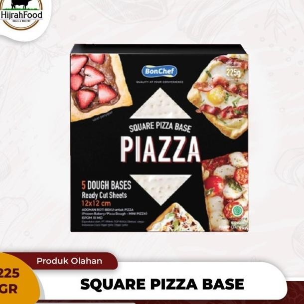 

Bonchef Square Pizza Base Piazza Mini Pizza Dough 225 Gr 5 Pcs