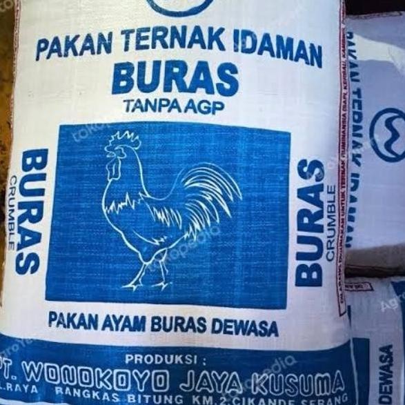 Pakan ayam pedaging Buras wonokoyo 1sak(50kg) [terbaik]