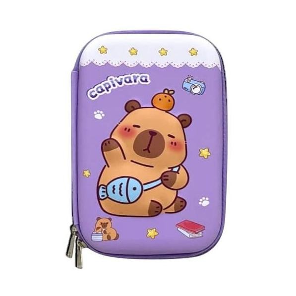 

Kotak Pensil Capibara wadah stationery kotak pensil anak karakter lucu capibara tempat pensil 3D timbul AS
