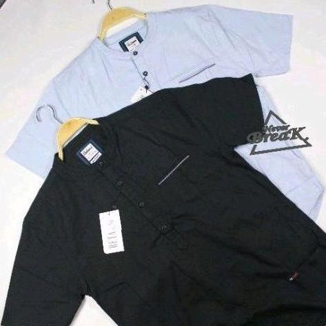 Neverbreaknb Koko Kancing Setengah /  Kemeja Kemko Polos Casual /  Kemeja Kemko Pria / Kemeja Retama