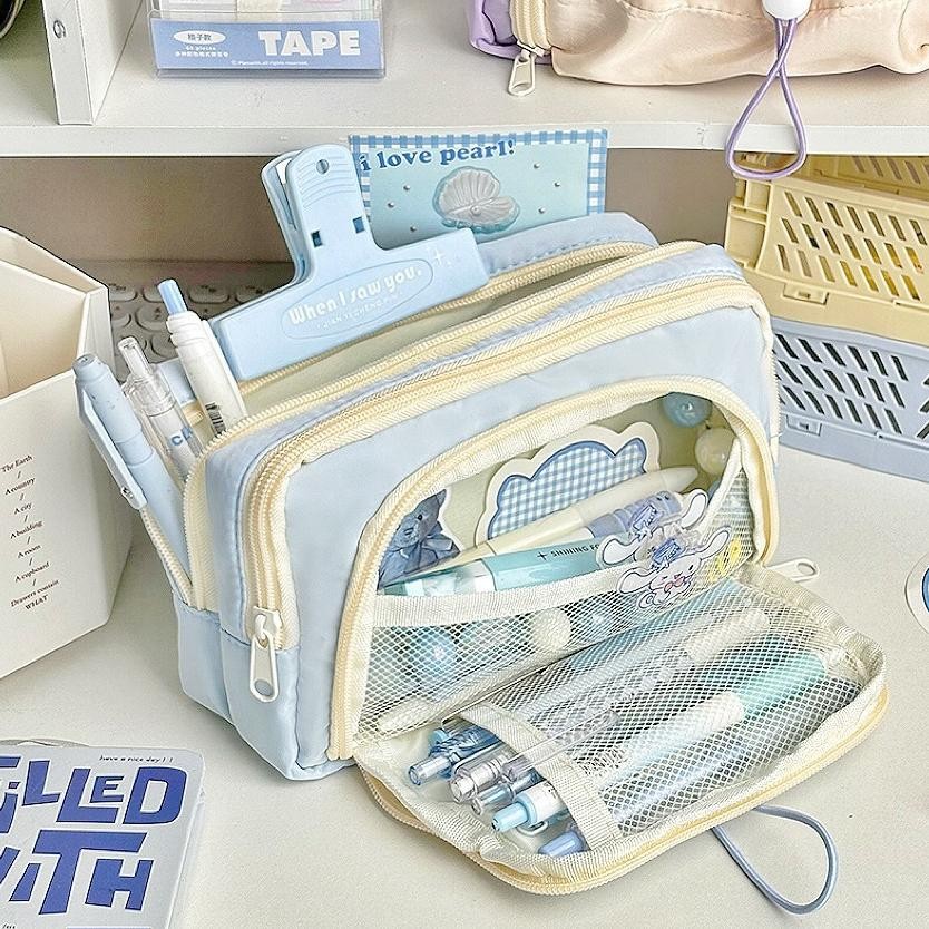 

JH8 [COD] Tempat Pensil Estetika Baru Kotak Pensil Kapasitas Sangat Besar Kotak Alat Tulis Sederhana Tempat Pena Minimalis untuk Perlengkapan Alat Tulis Sekolah Siswa