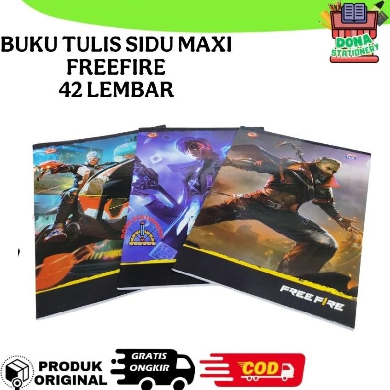 

JH8 [ PACK ] BUKU TULIS SIDU MAXI FF BOBOIBOY 42 LEMBAR | ISI 5 BUKU