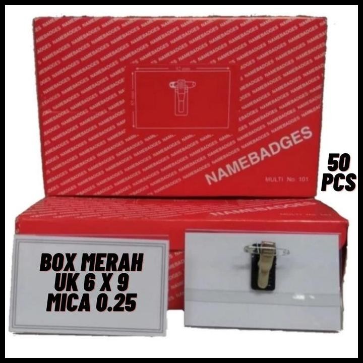

Terlaris Name Tag Namebadges Id Card Multi No 101 Merah Nametag 50 Pcs 6 X 9 Cm Good Quality