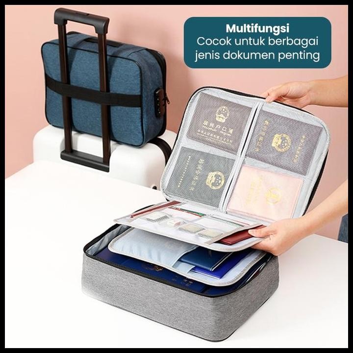 

Terlaris Tas Tempat Penyimpanan File Dokumen Anti Air Travel Bag Storage Box Good Quality
