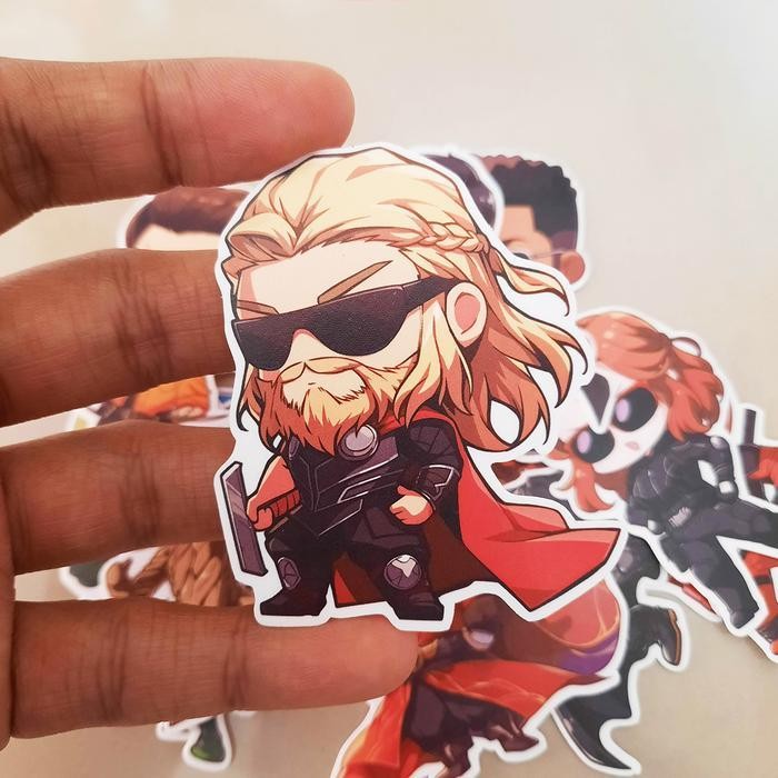 

Stiker Pack Besar Cool Super Hero 12 Pcs Laptop Aksesoris Hp Anti Air