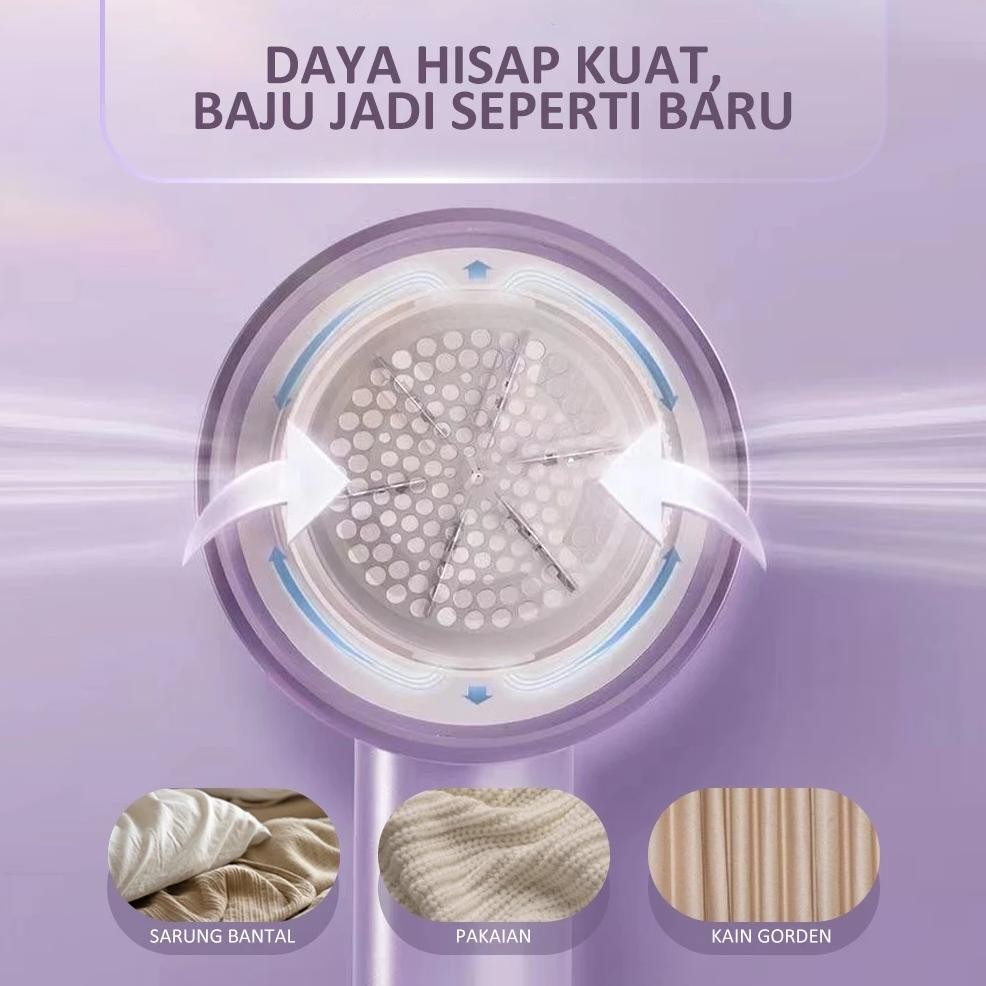 HJK Fur Ball Trimmer Hair Remover Electric Pembersih Bulu Baju Pakaian Jaket Sweater