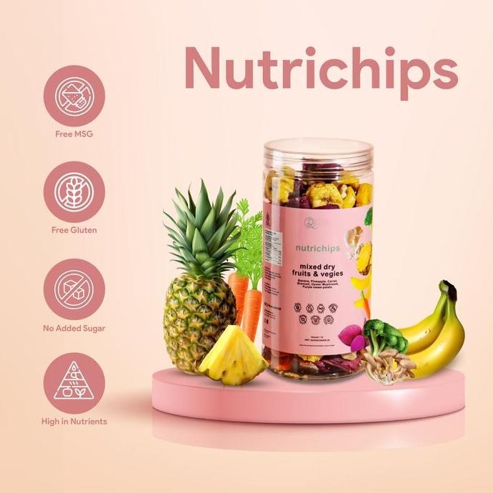 

Nutrichips - Snack Cemilan Sehat Keripik Buah & Sayur (200gr)