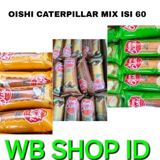 

Oishi Roti Manis Catterpilar Isi Krim 1 Dus Isi 60 Pcs Mix Varian