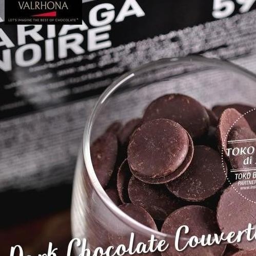 

Valrhona Ariaga Noire 59% 500Gr Chocolate Dark Couverture Coin Cokelat