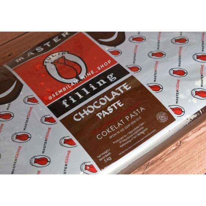 

Tulip Master Filling Chocolate Paste 5 Kg Dark Cokelat Cokelat Pasta