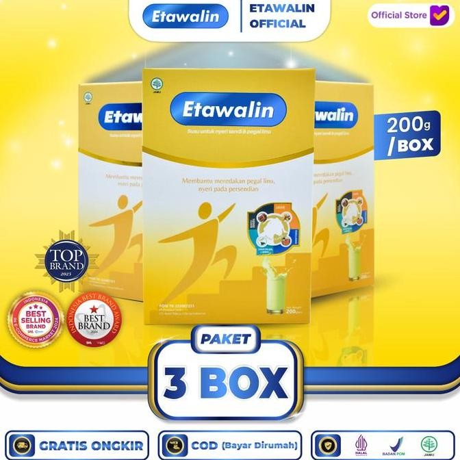 

3 Box Etawalin - Susu Kambing Etawa 100% Original Atasi Nyeri Sendi