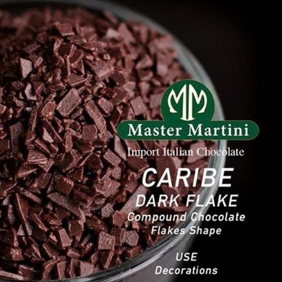 

Master Martini Dark Flake Repack 1Kg Caribe Chocolate Flakes Cokelat Topping