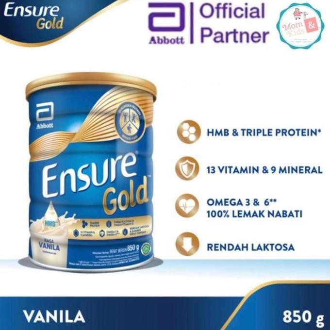 

Ensure Gold Hmb Vanila Coklat 800Gr | Susu Nutrisi Dewasa Rendah Laktosa